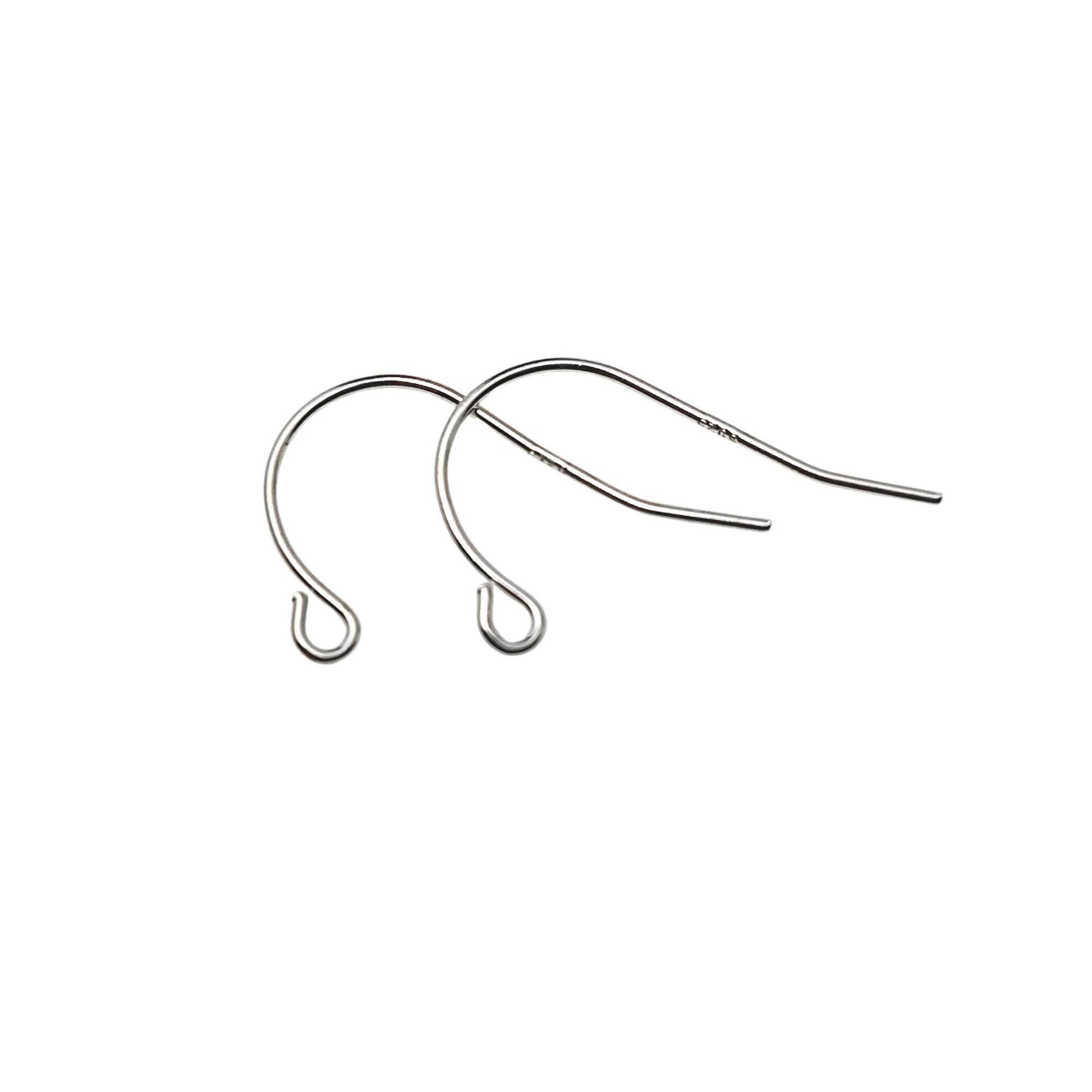925 Sterling Silver S Shape Earring Hook French Wire Earring Findings Hook Ear Wire Earrings Jewelry Making Earrings Style #4