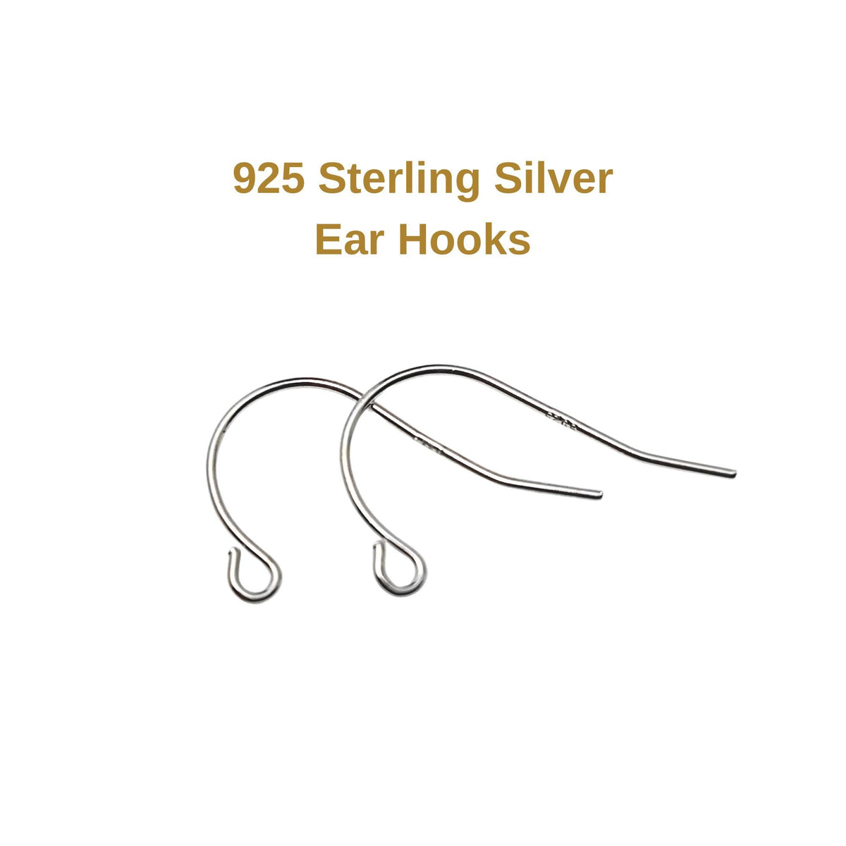 925 Sterling Silver S Shape Earring Hook French Wire Earring Findings Hook Ear Wire Earrings Jewelry Making Earrings Style #4