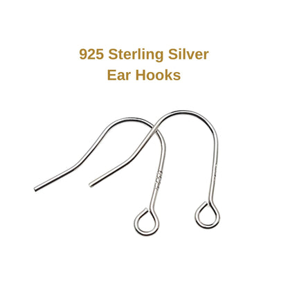 925 Sterling Silver Revert U Shape Earring Hook French Wire Earring Findings Hook Ear Wire Earrings Jewelry Making Earrings Style #6