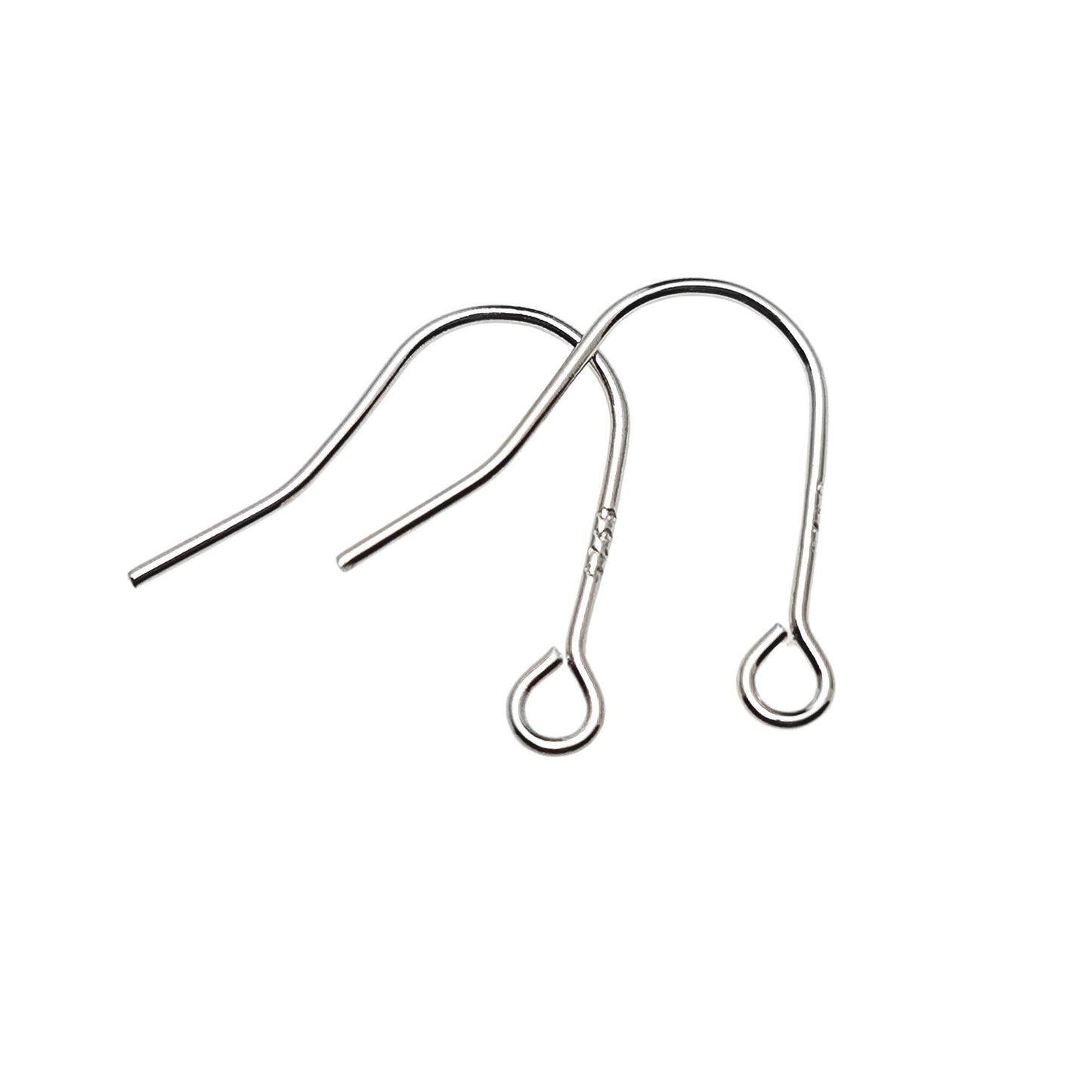 925 Sterling Silver Revert U Shape Earring Hook French Wire Earring Findings Hook Ear Wire Earrings Jewelry Making Earrings Style #6