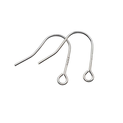 925 Sterling Silver Revert U Shape Earring Hook French Wire Earring Findings Hook Ear Wire Earrings Jewelry Making Earrings Style #6
