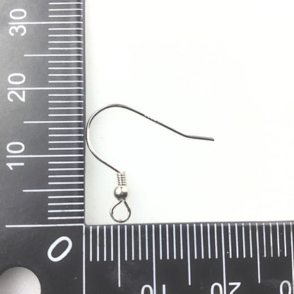 925 Sterling Silver Coil with Bead Earring Hook French Wire Earring Findings Hook Ear Wire Earrings Jewelry Making Earrings Style #1