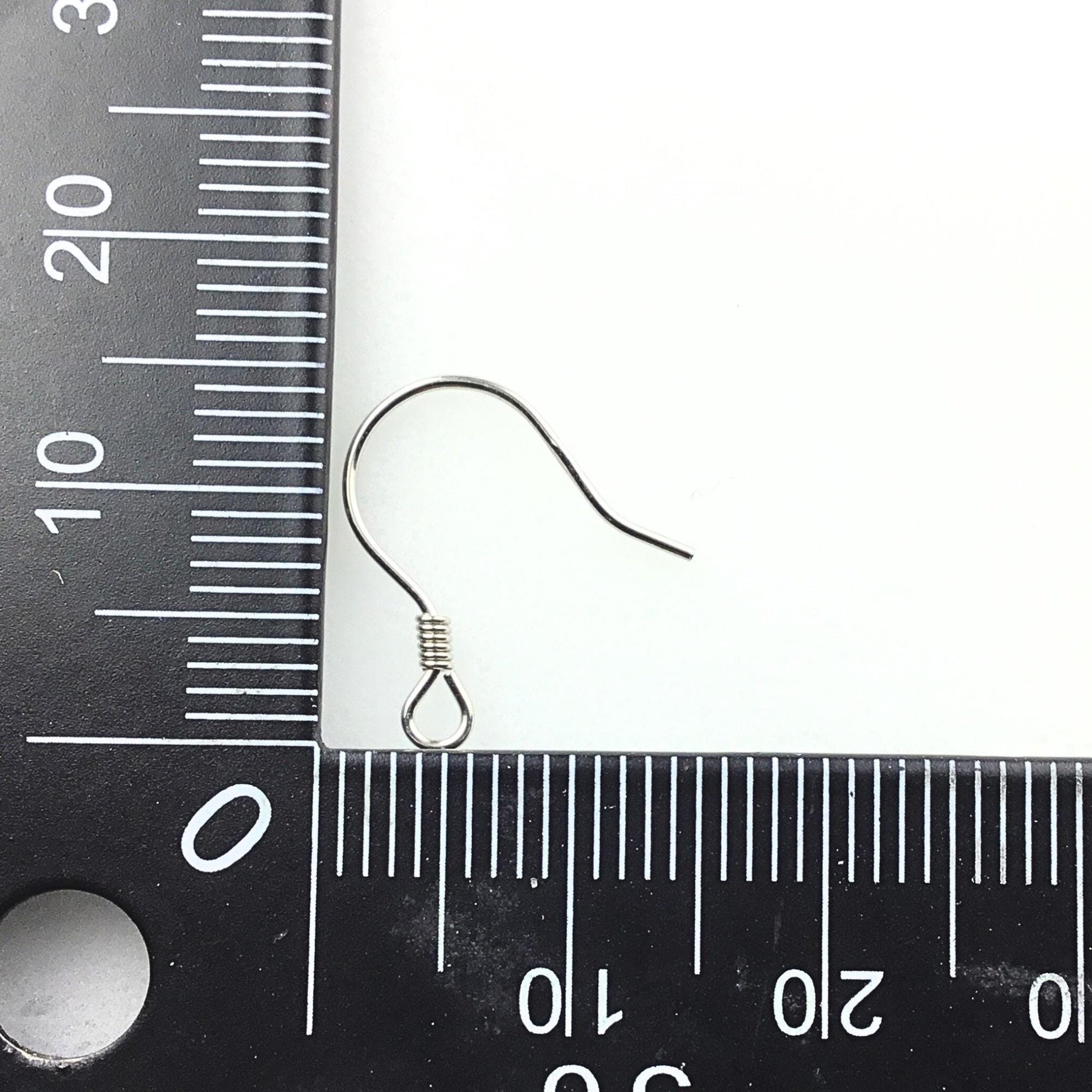 925 Sterling Silver Round Wire with Coil Earring Hook French Wire Earring Findings Hook Ear Wire Earrings Jewelry Making Earrings Style #5