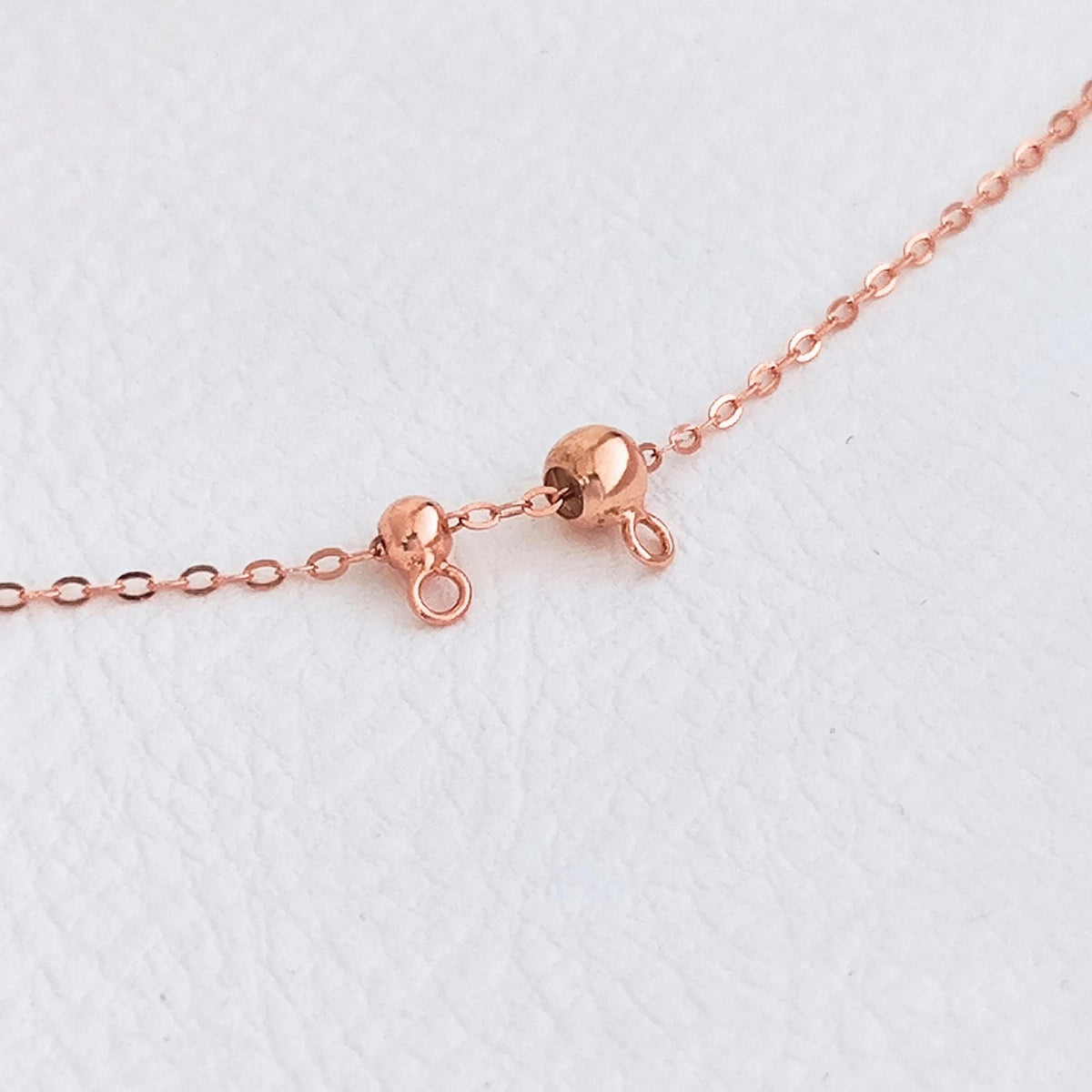 Sterling Silver Slider Stopper Clasp Bead with loop findings for adjustable Function on Dainty Necklace Bracelet Connecting Charm or Pendant