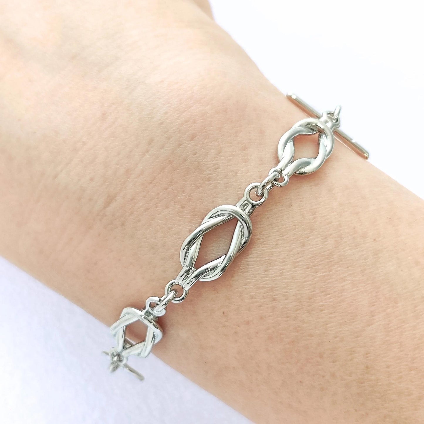 14K Gold Filled Brass Extender Chain Infinity Knot Link Chain Semi Finished Chunky Chain Paperclip Chains with Toggle Clasp