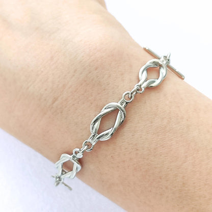 14K Gold Filled Brass Extender Chain Infinity Knot Link Chain Semi Finished Chunky Chain Paperclip Chains with Toggle Clasp