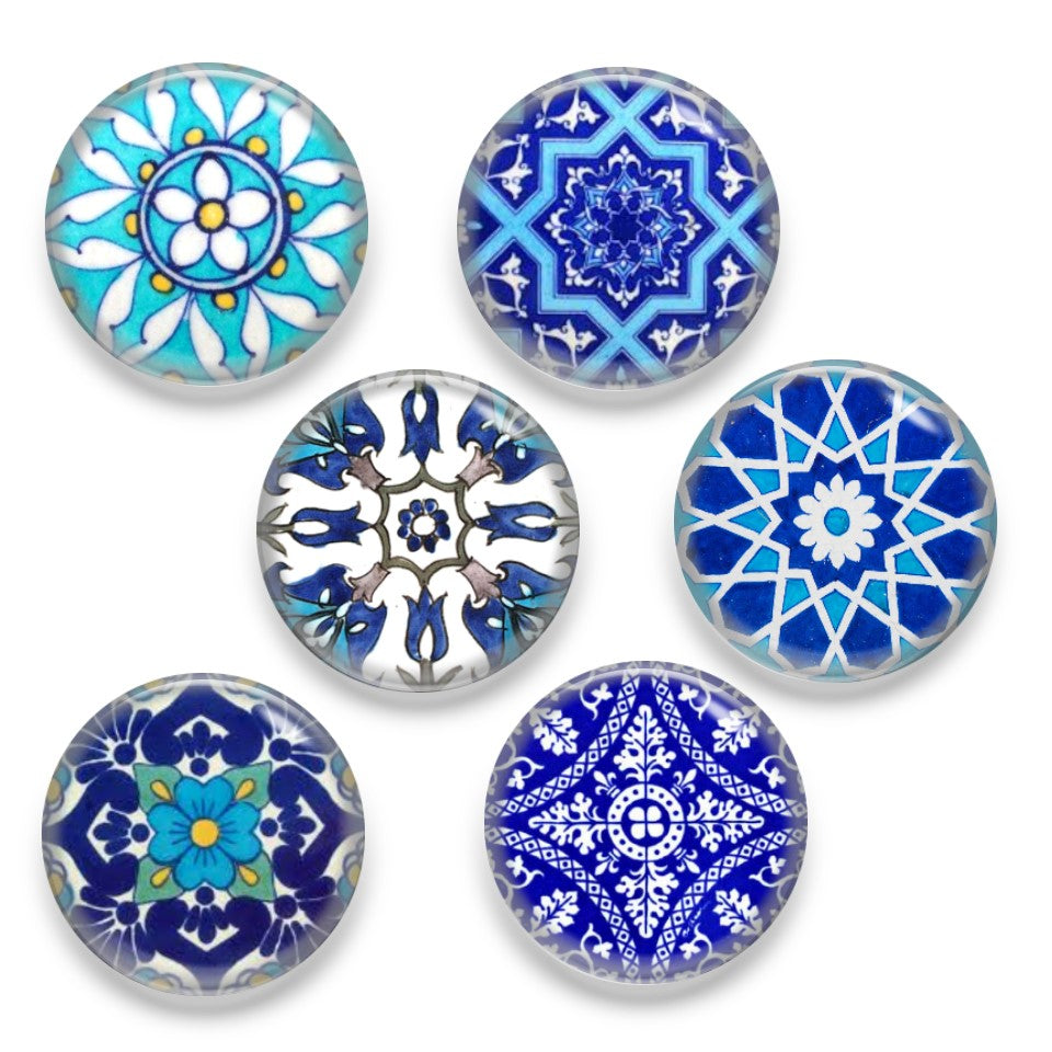 25mm Glass Cabochon, Glass Dome for Jewelry and Pendant Making Group A