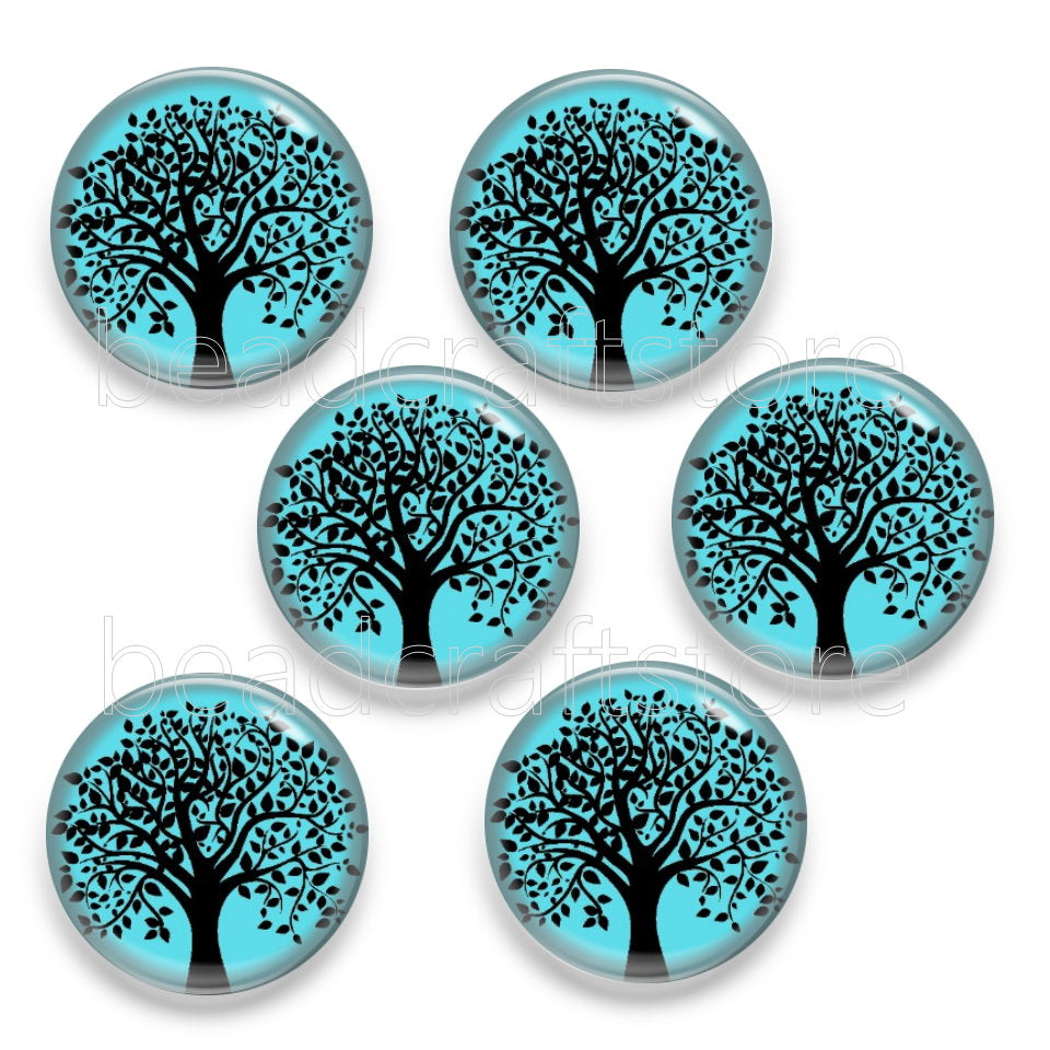 25mm Glass Cabochon, Glass Dome for Jewelry and Pendant Making Group A
