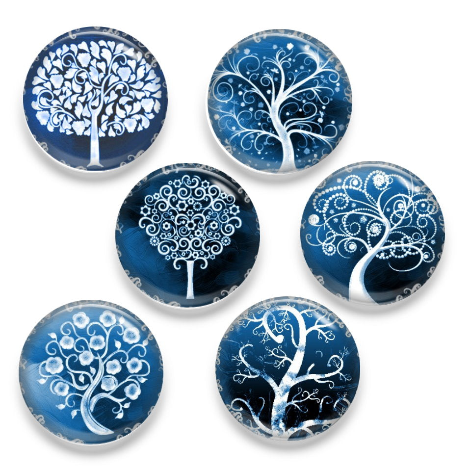 25mm Glass Cabochon, Glass Dome for Jewelry and Pendant Making Group A