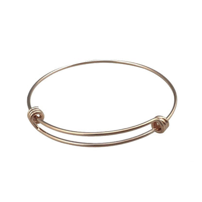 You Pick 3 color options Bulk Lot 50 pcs Stainless Steel Adjustable Wire Bangle Bracelet 3 Loops Wrap