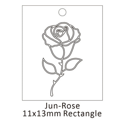 Delicate Birth Flowers Necklace Carnation Rose Charms Layering Flower Month Disc Necklace Jewelry Mother Women Gift 15mm, 18inch