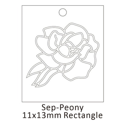 Delicate Birth Flowers Necklace Carnation Rose Charms Layering Flower Month Disc Necklace Jewelry Mother Women Gift 15mm, 18inch